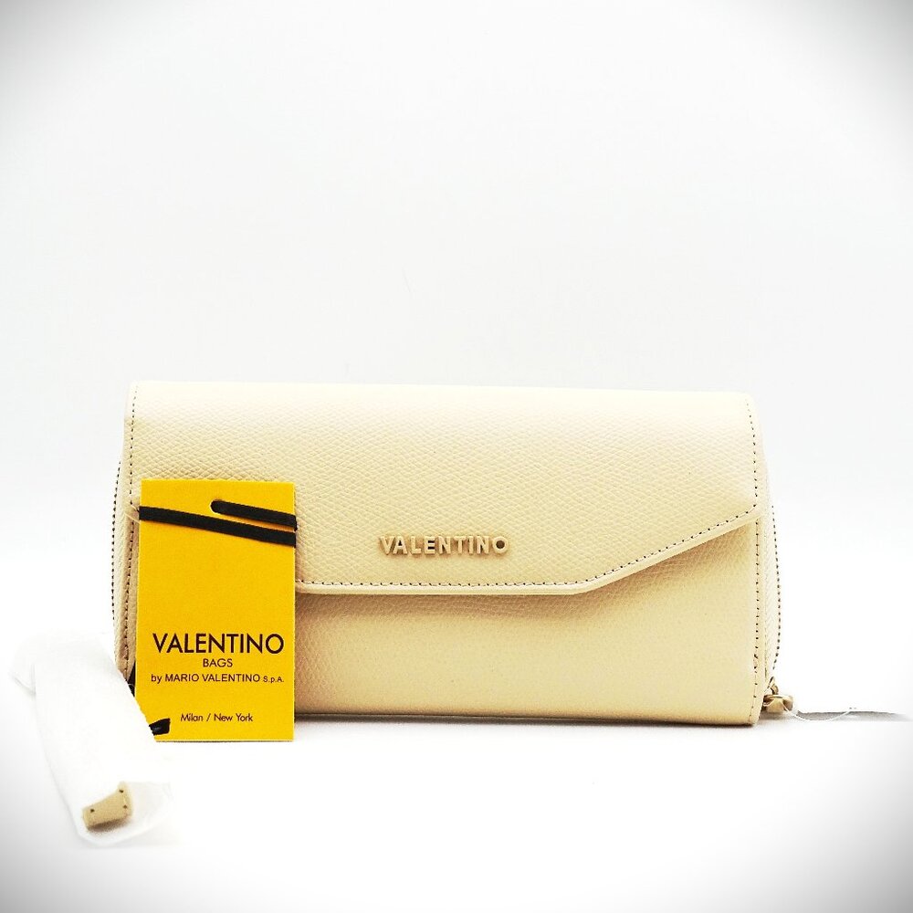 VALENTINO by MARIO VALENTINO Marcus Textured Leather Wristlet / Wallet